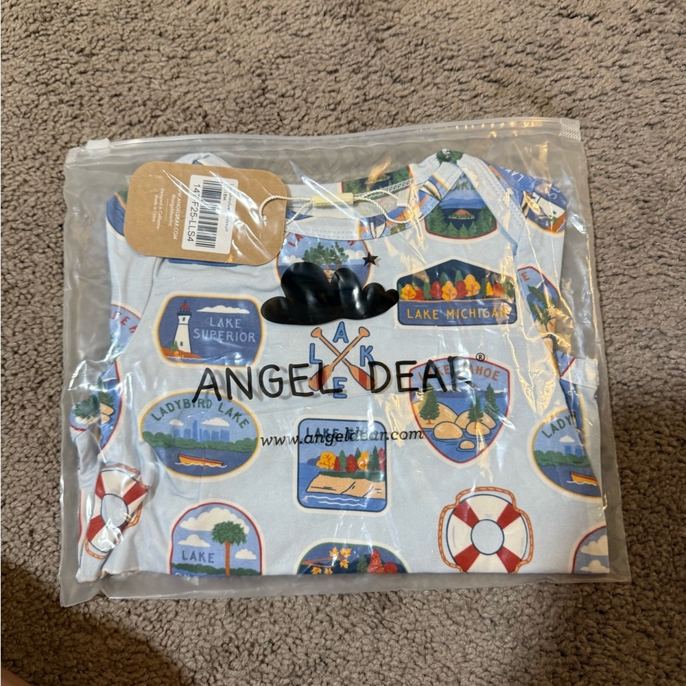 Angel dear lake stickers bodysuit